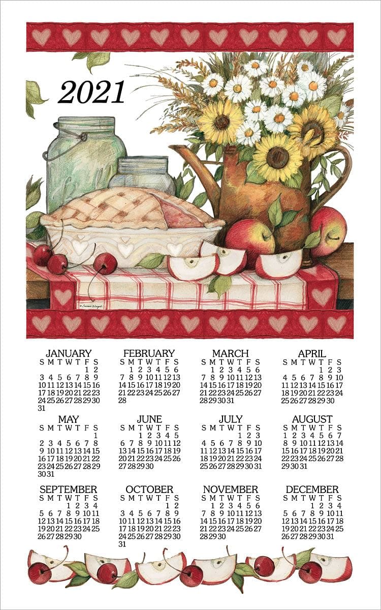 Linen calendar 2025 towels 2021