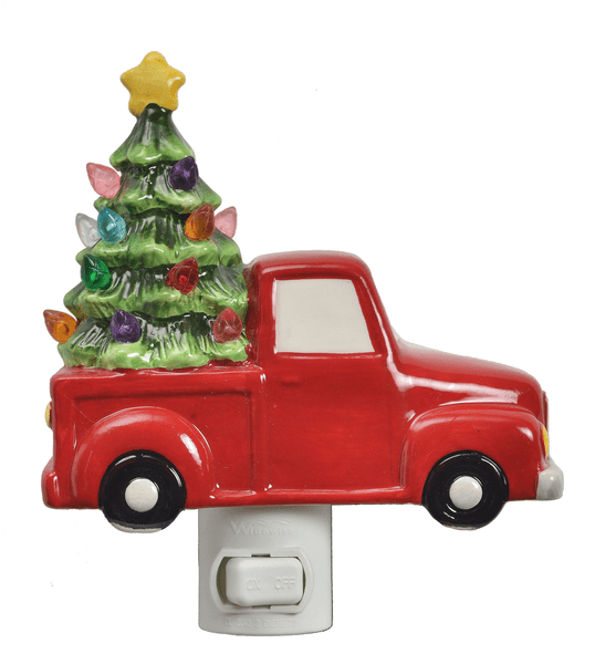 Red Truck With Tree Night Light - Shelburne Country Store