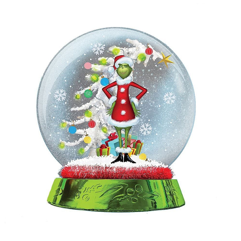 Christmas the Grinch inside a snow bubble  Photographic Print for