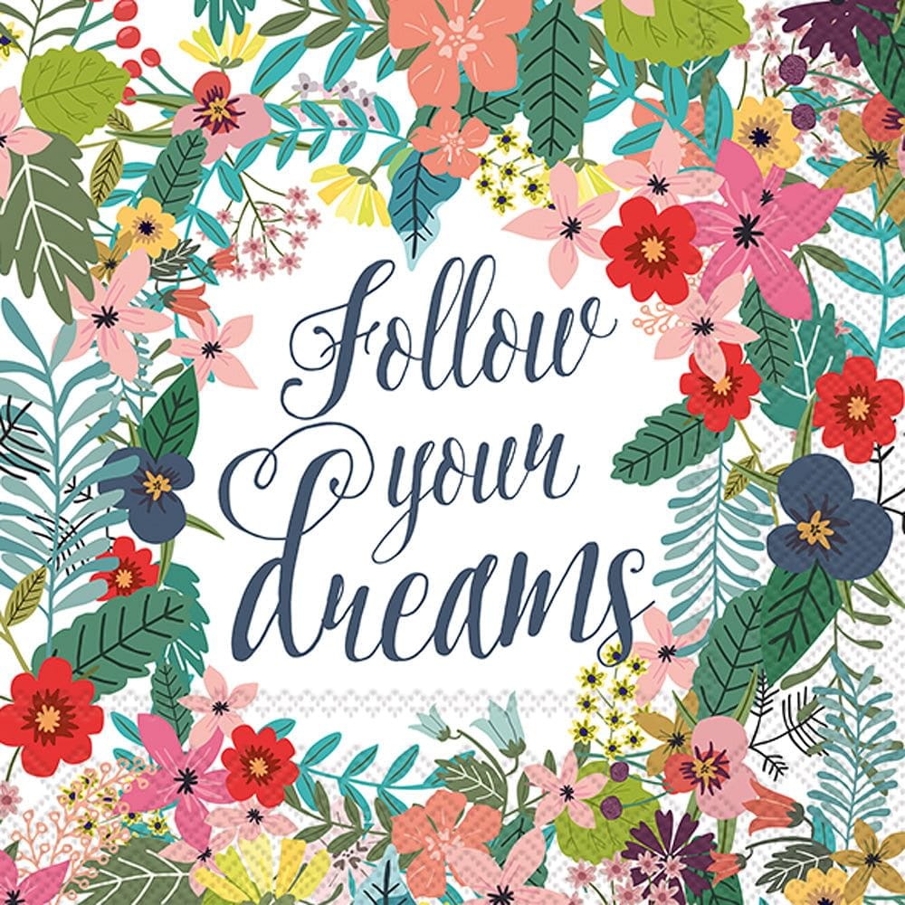 Mia Charro - Follow Your Dreams Lunch Napkin - Shelburne Country Store