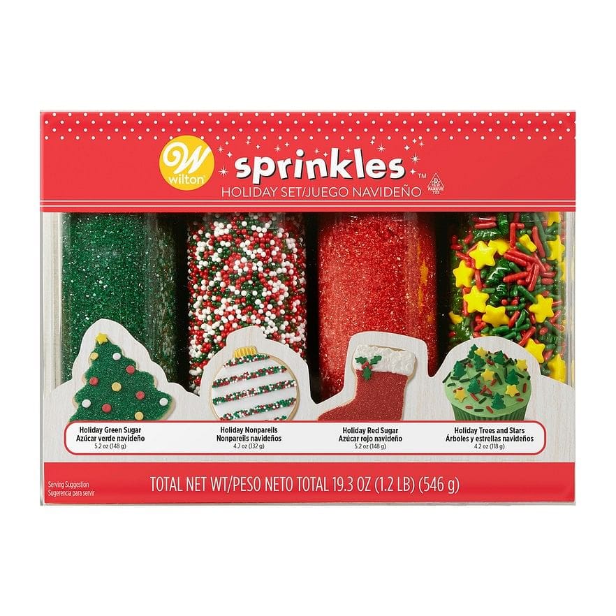 Christmas Traditional Mega Sprinkle 4 Piece Set - Shelburne Country Store