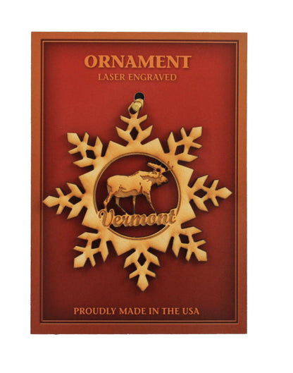 Wooden Laser Ornament - - Shelburne Country Store