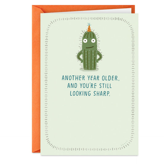 Cactus Looking Sharp Funny Birthday Card - Shelburne Country Store
