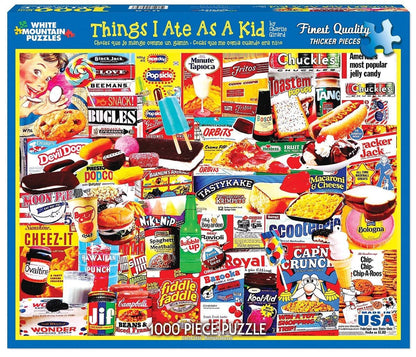 Things I Ate As A Kid - 1000 Piece Jigsaw Puzzle - Shelburne Country Store