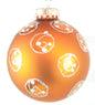 75mm 4 count Solid Ball Ornament - Rust Swirl - Shelburne Country Store