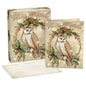 Owl Pinecone Boxed Christmas Cards - Shelburne Country Store