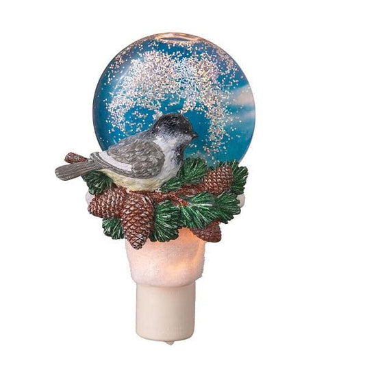 Chickadee Globe Nightlight - Shelburne Country Store