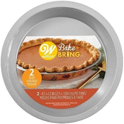 Bake and Bring Autumn Print 8.5-Inch Non-Stick Pie Pans, 2-Count - Shelburne Country Store
