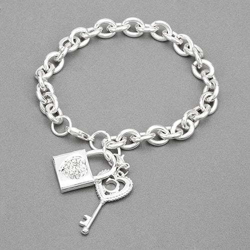 Lock & Key -G Bracelet - 8 - Shelburne Country Store