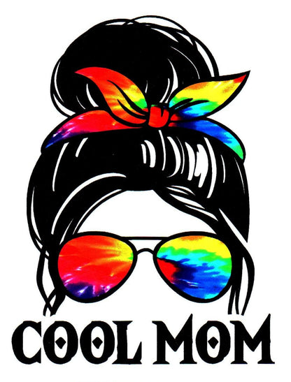 Cool Mom Tye Dye Headband/Glasses Sticker - Shelburne Country Store