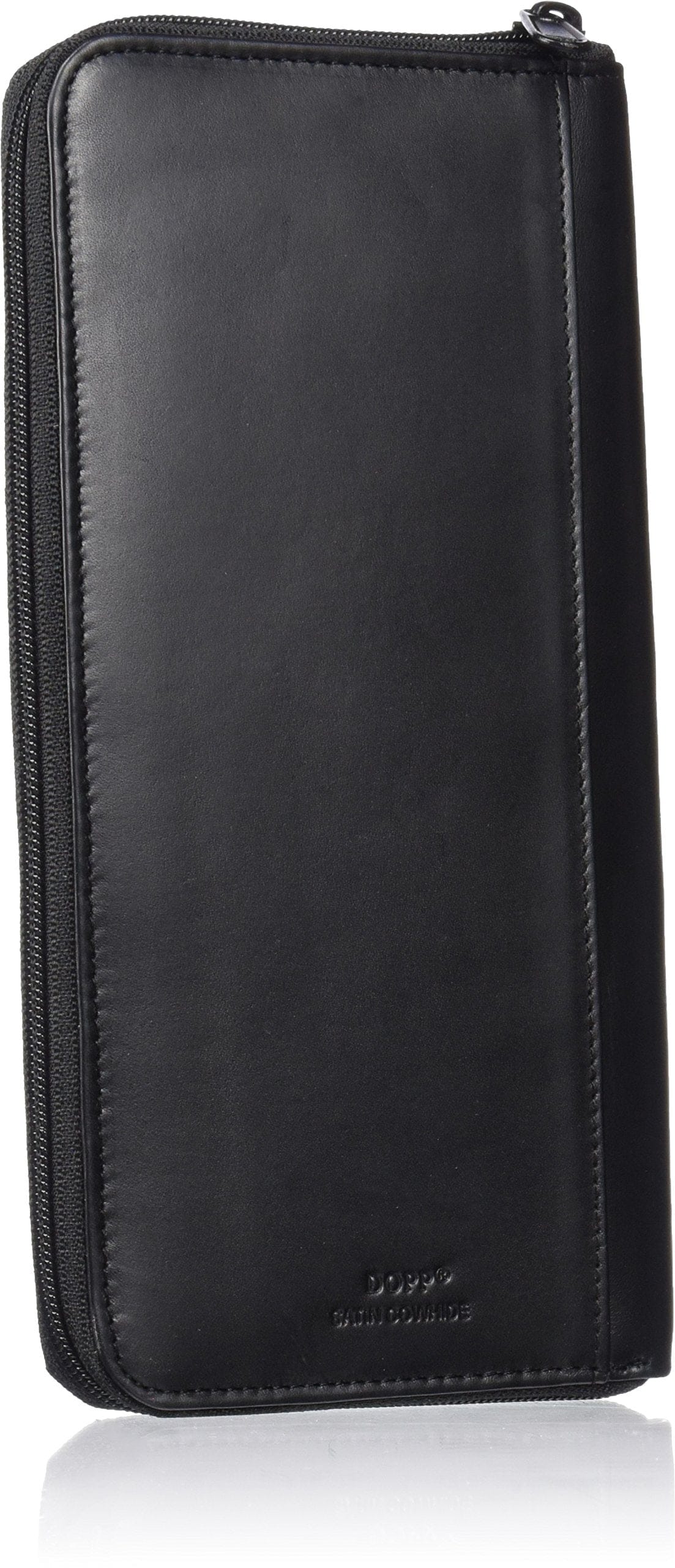 Dopp Men's Regatta Leather Zipper Passport Organizer Wallet, Black, One Size - Shelburne Country Store