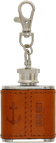 Out at the Lake - PU Leather & Stainless Steel 1 oz Mini Flask - Shelburne Country Store