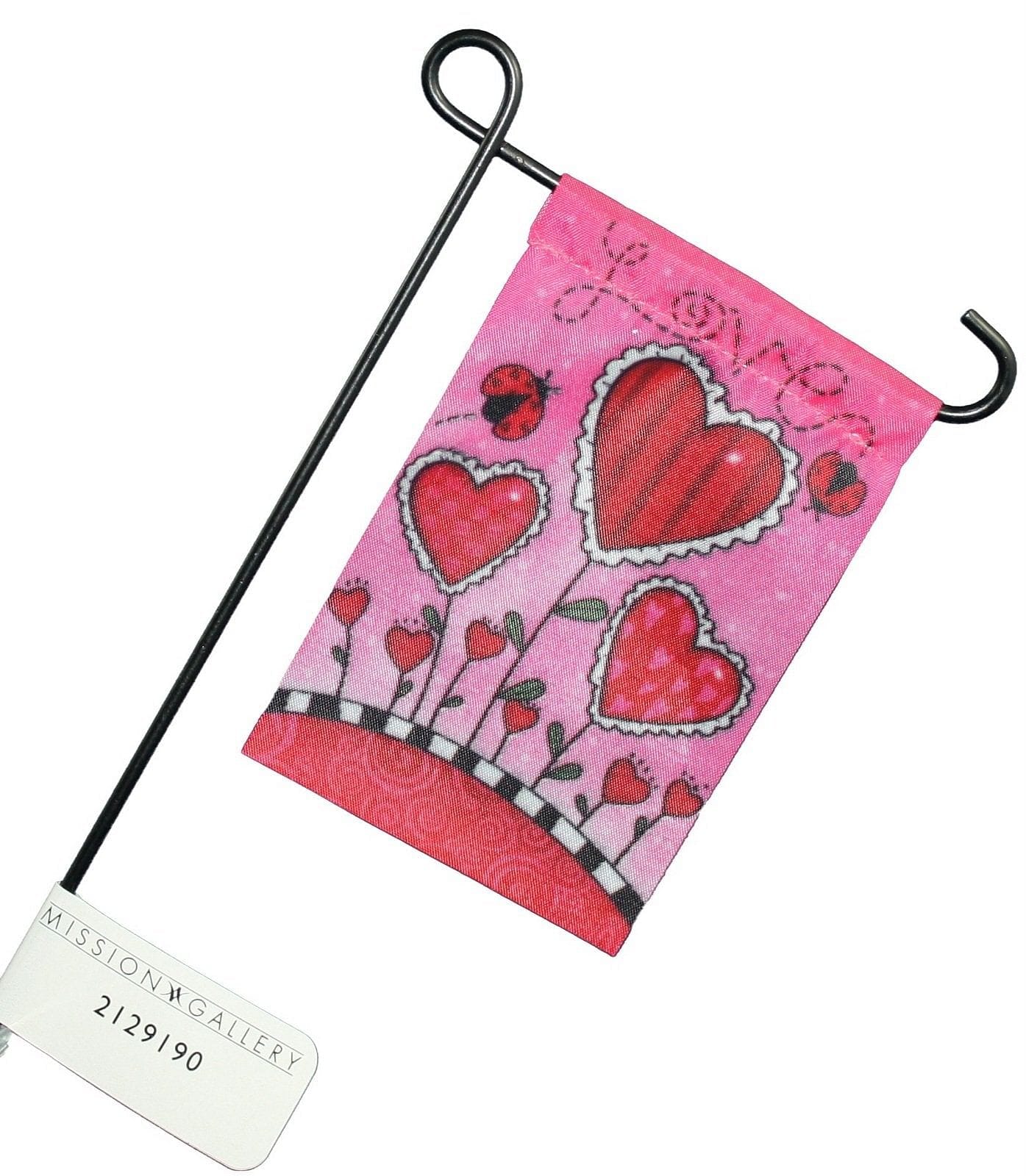 12 Inch Poly Valentines Day Mini Flag - - Shelburne Country Store