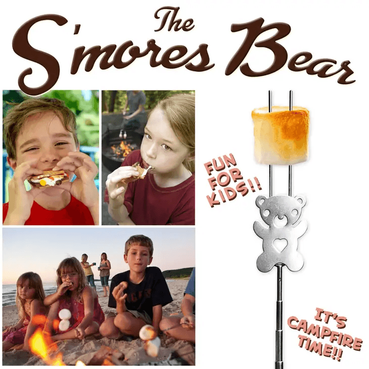 S'Mores Bear Marshmallow Roasting Forks - Shelburne Country Store