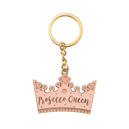 Prosecco Queen Crown Enamel Keychain - Shelburne Country Store