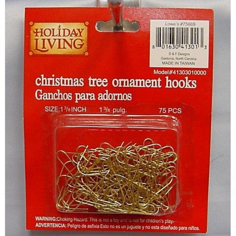 Holiday Living 75-Pack Metal Ornament Hooks in the Christmas Hooks &  Hangers department at