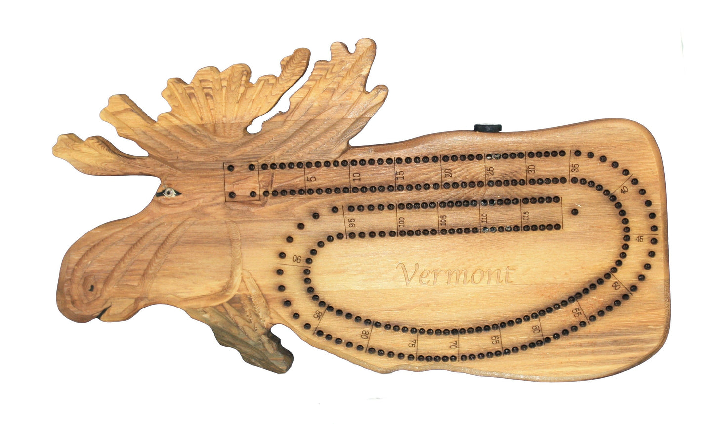 3D Moose Cribbage Board - Shelburne Country Store