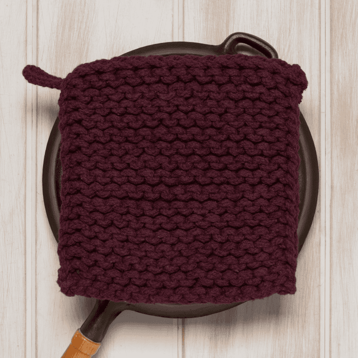 Wine Knit Potholder - Shelburne Country Store