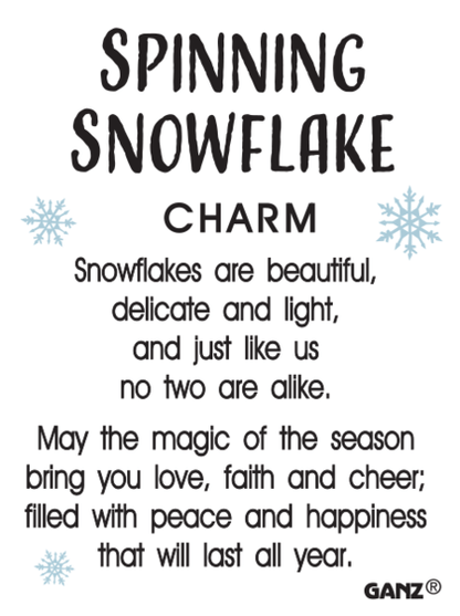 Spinning Snowflake - Charm - Shelburne Country Store