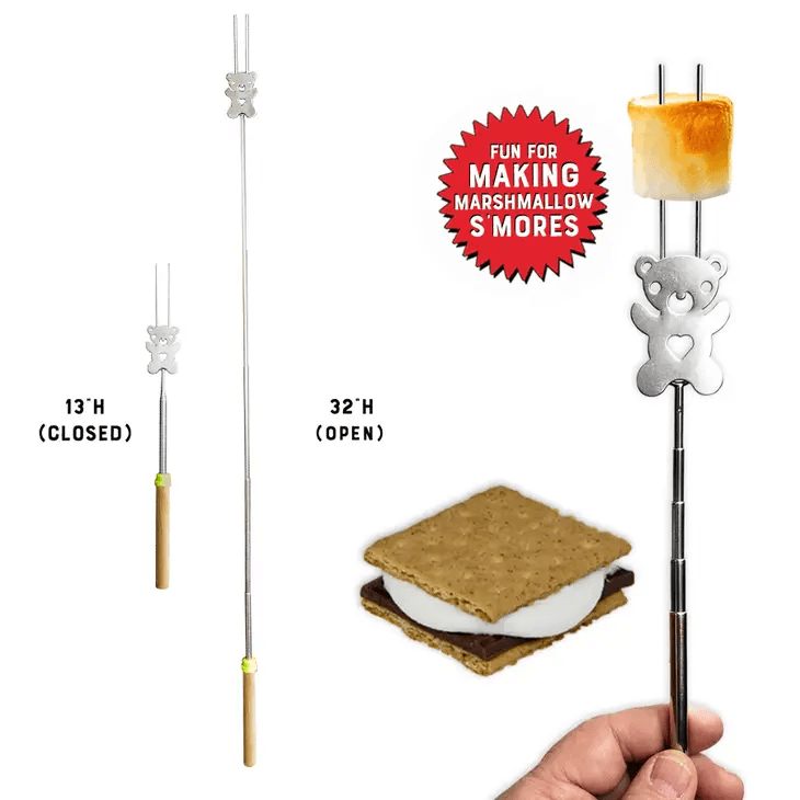 S'Mores Bear Marshmallow Roasting Forks - Shelburne Country Store