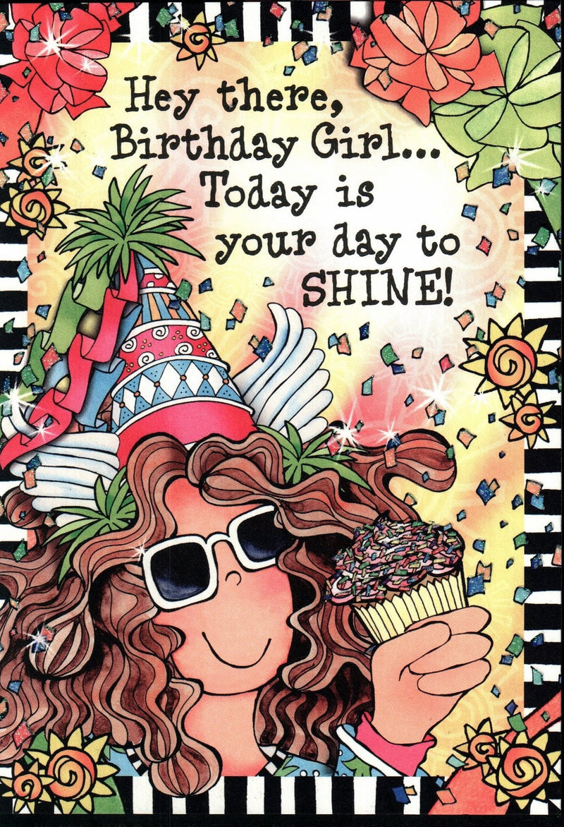 Birthday Girl Embellished Greeting Card