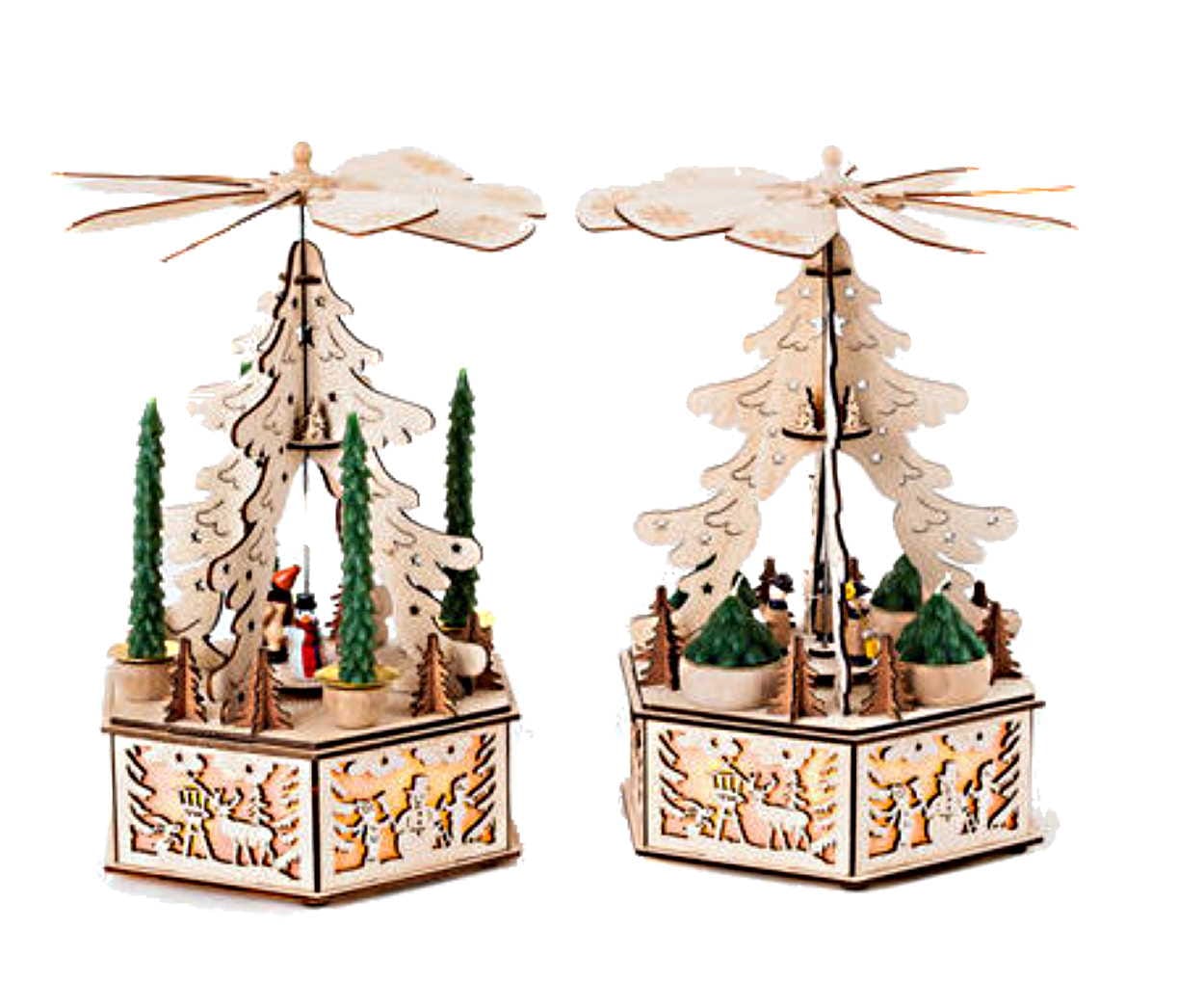 Lighted Alpine Windmill Carousel - - Shelburne Country Store