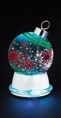LED Neon Ring Ornament Snowglobe - - Shelburne Country Store
