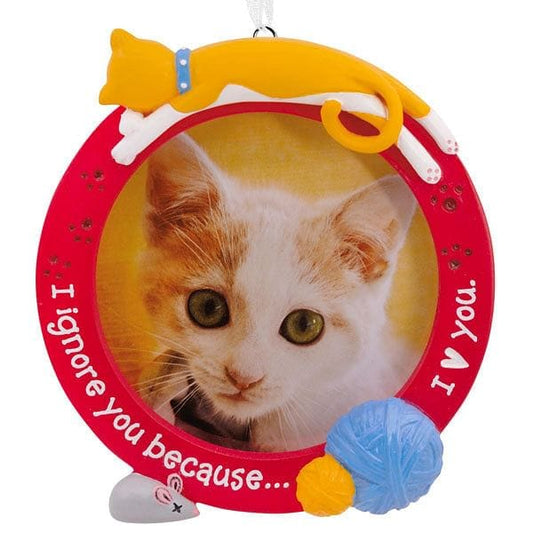 Cat Ignore Photo Holder Ornament - Shelburne Country Store