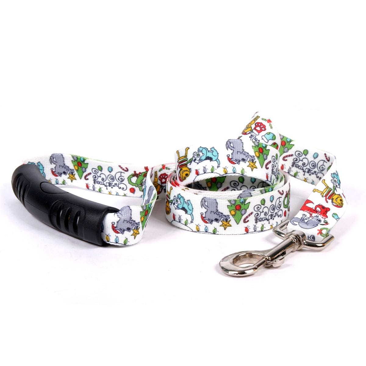 Christmas Dogs EZ-Grip 5 Foot Lead - - Shelburne Country Store