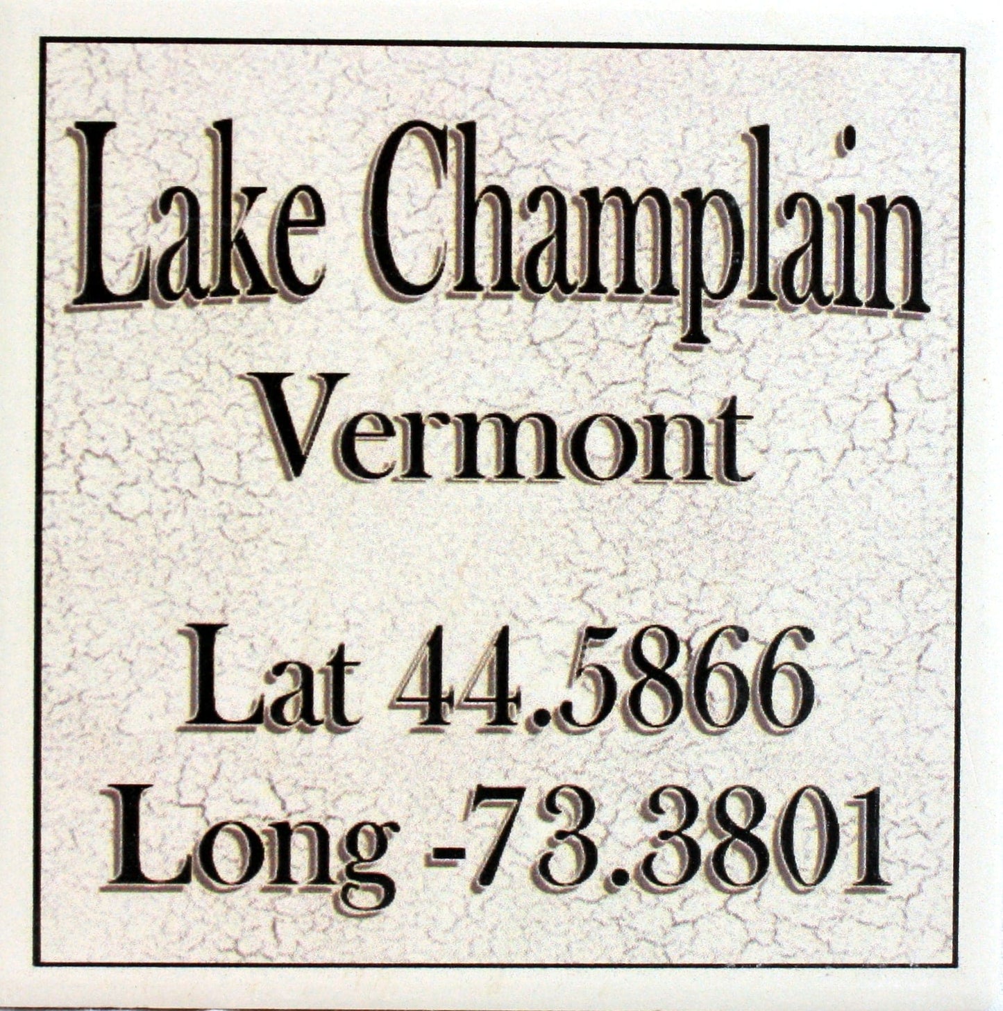 Local Towns Ceramic Coaster -  Lake Champlain - Shelburne Country Store