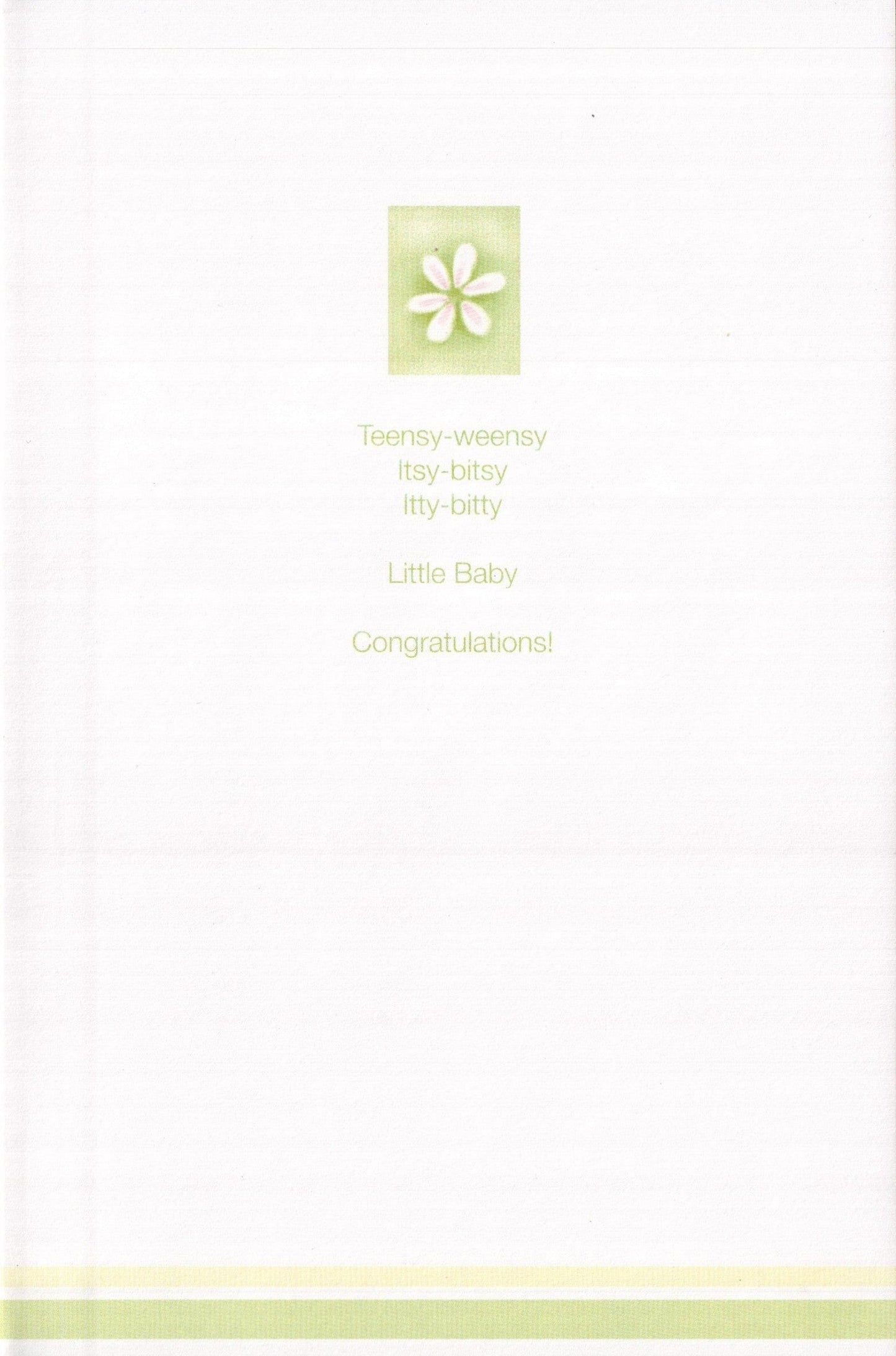 New Baby Card - Teensy-Weensy - Shelburne Country Store