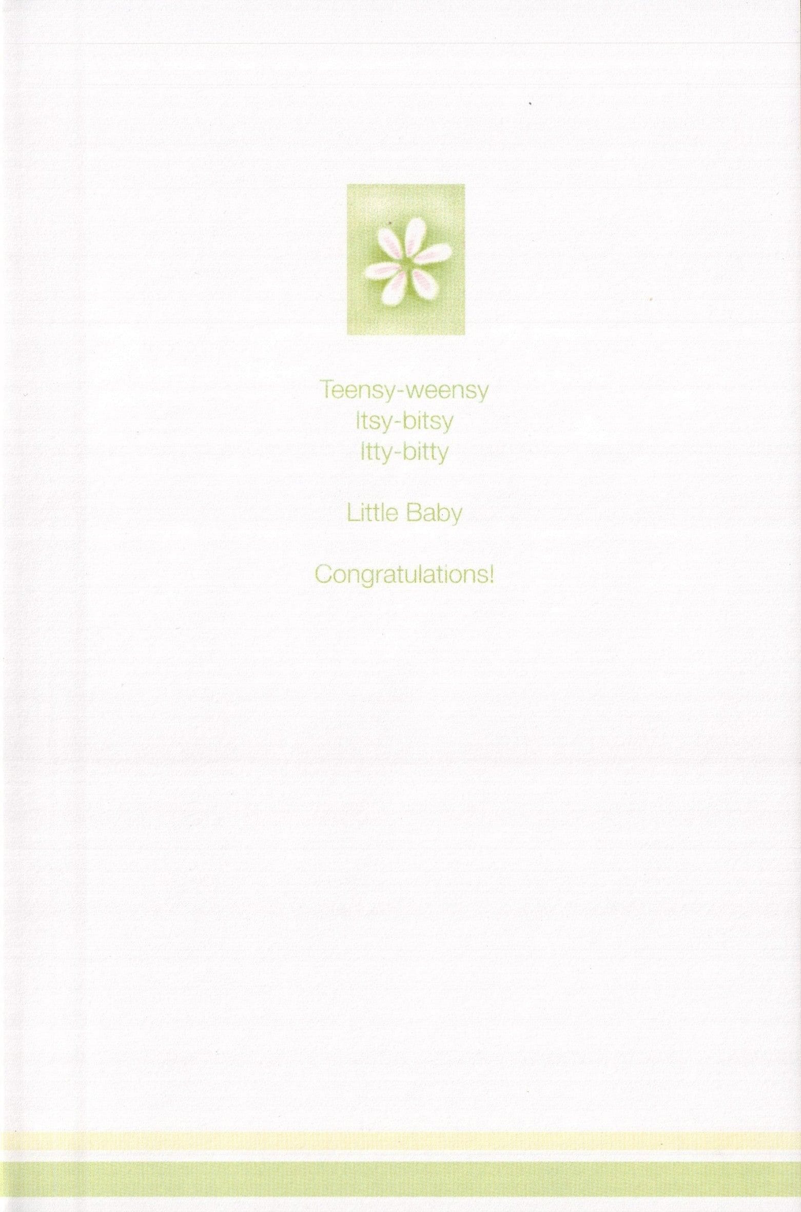 New Baby Card - Teensy-Weensy - Shelburne Country Store