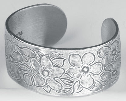 Pewter Flower of the Month Bracelet - - Shelburne Country Store