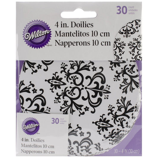 Damask Doilies Round 4-Inch 30-Pack - Shelburne Country Store