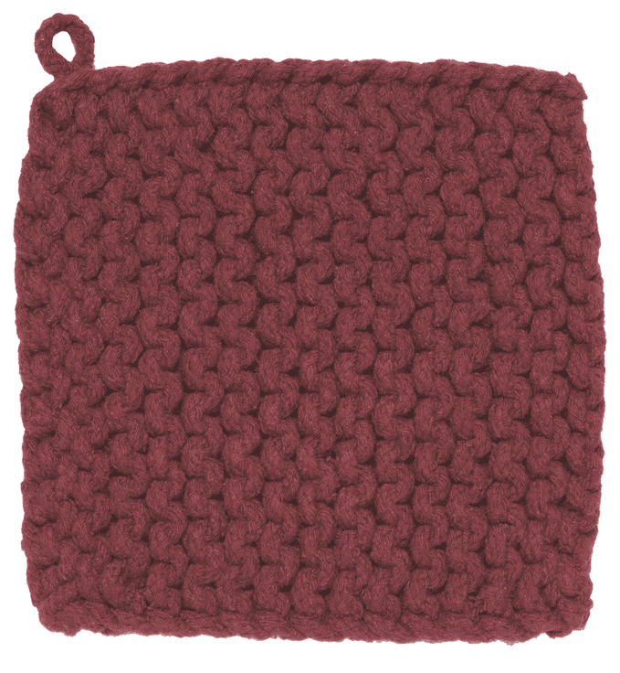 Wine Knit Potholder - Shelburne Country Store