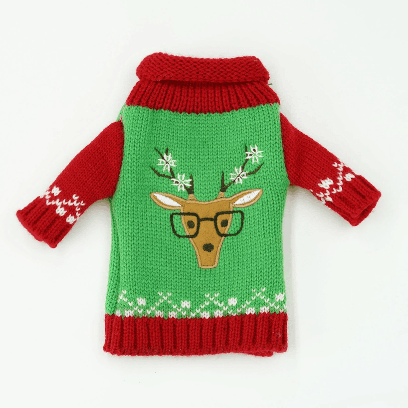 Christmas Wine Bottle Sweaters - Shelburne Country Store