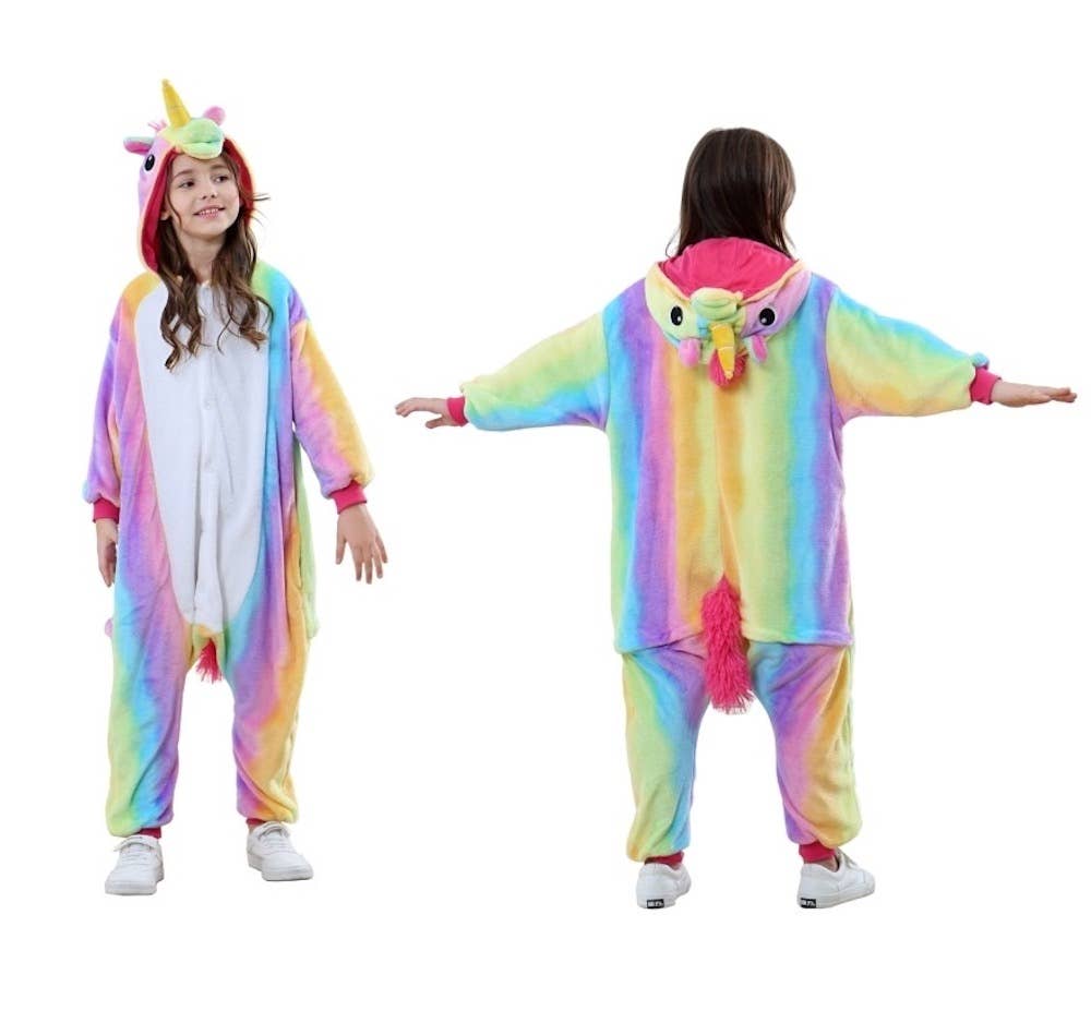 Kids Unisex Animal Onesies - Rainbow Unicorn - Shelburne Country Store