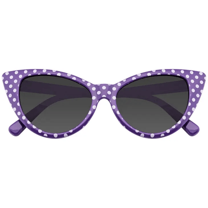 Womens Retro Rockabilly Polka Dot Cat Eye Sunglasses - Shelburne Country Store