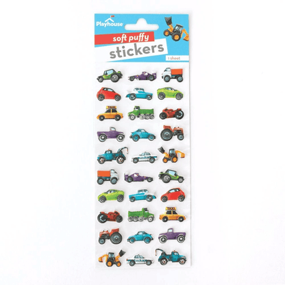 Mixed Car Puffy Stickers - Shelburne Country Store