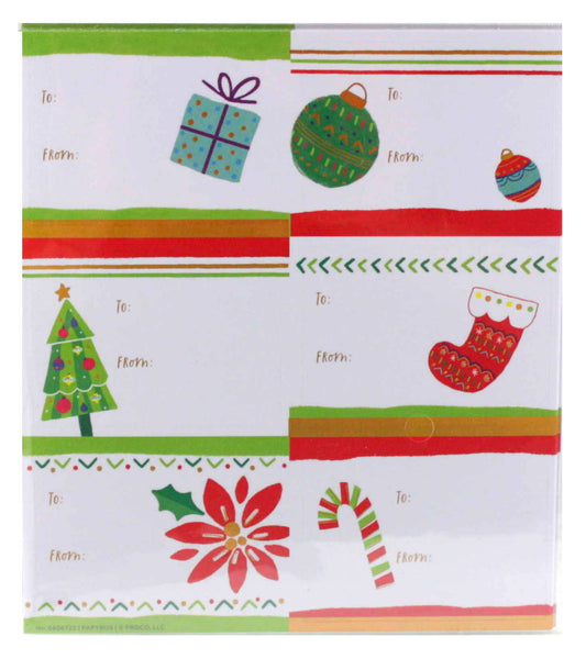 Christmas Labels Merry And Bright - Shelburne Country Store