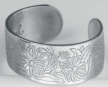 Pewter Flower of the Month Bracelet - - Shelburne Country Store