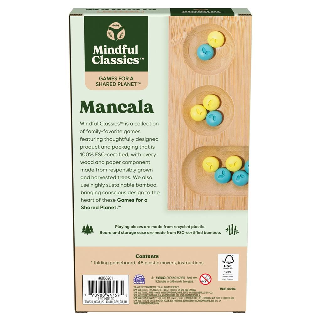 Mancala Board Game Made From Bamboo & Recycled Plastic - Shelburne Country Store