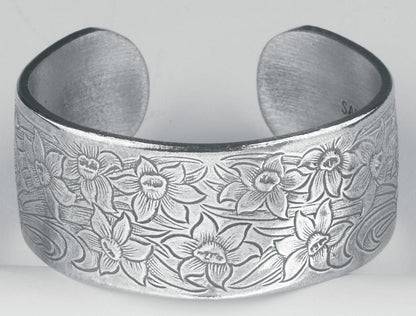 Pewter Flower of the Month Bracelet - - Shelburne Country Store