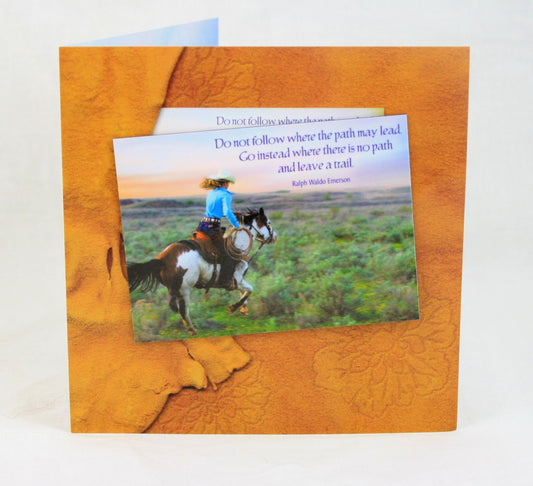 Greeting Card With Removable Magnet -  Leave A Trail - Shelburne Country Store