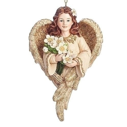 Christmas Rose Angel Ornament - Shelburne Country Store