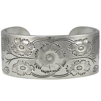 Pewter Flower of the Month Bracelet - - Shelburne Country Store