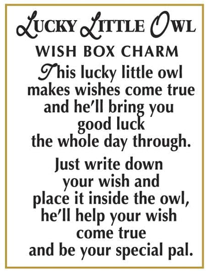 Lucky Little Owl Wish Box Charms - Shelburne Country Store