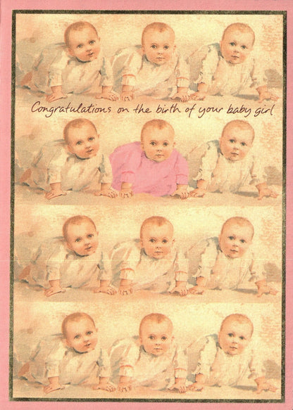 New Baby Card - Baby Girl So Tiny And Dear - Shelburne Country Store