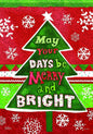 Merry And Bright Garden Flag - Shelburne Country Store