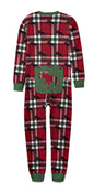 Kids Union Suit - Holiday Moose on Plaid - - Shelburne Country Store